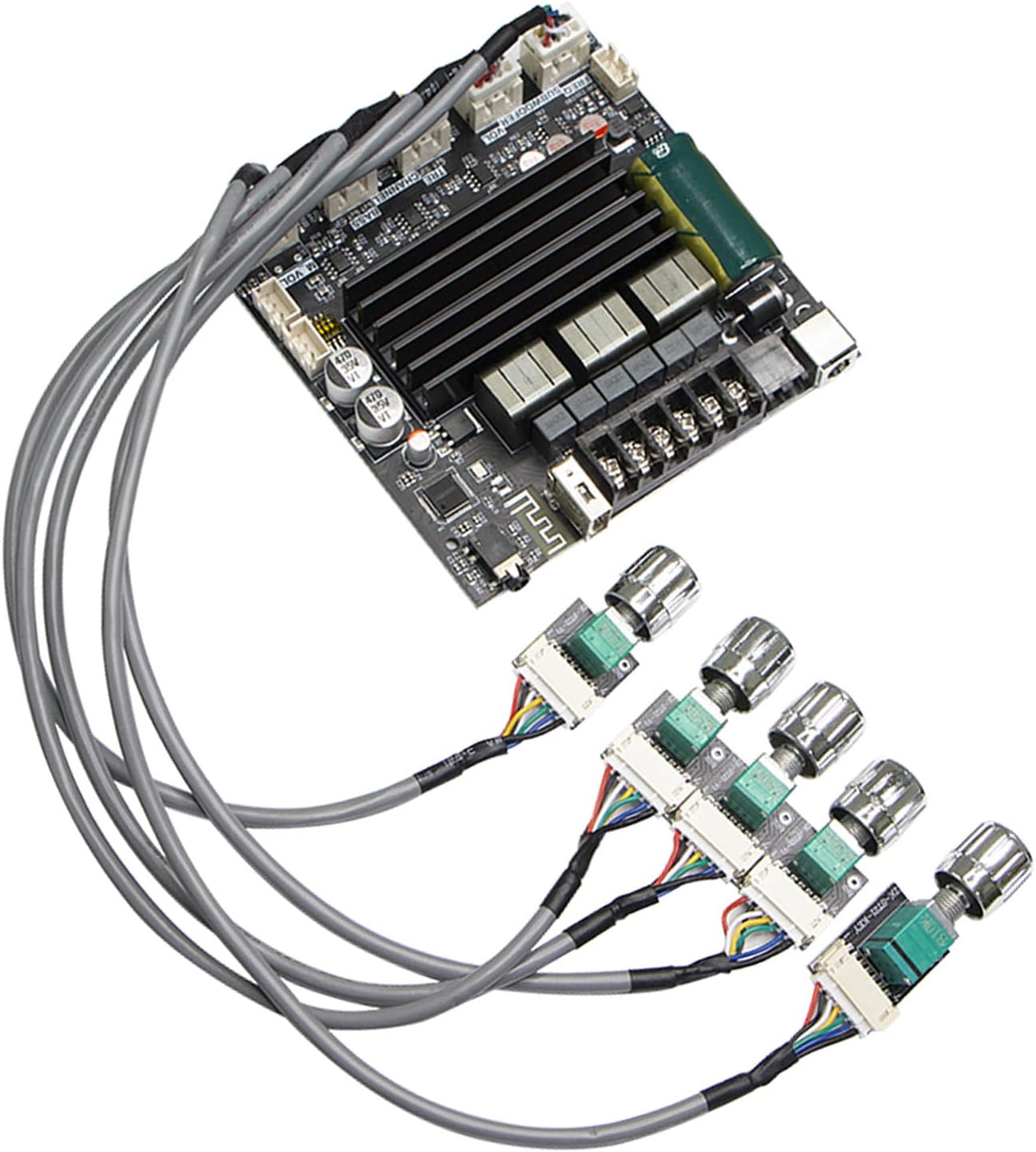 ZK ST21 100W Sound Amplifier Board, 2.1 Channel Digital Module, High Power Output with Comprehensive Guard Mechanisms, Advanced BT Connectivity, Multiple Input Options