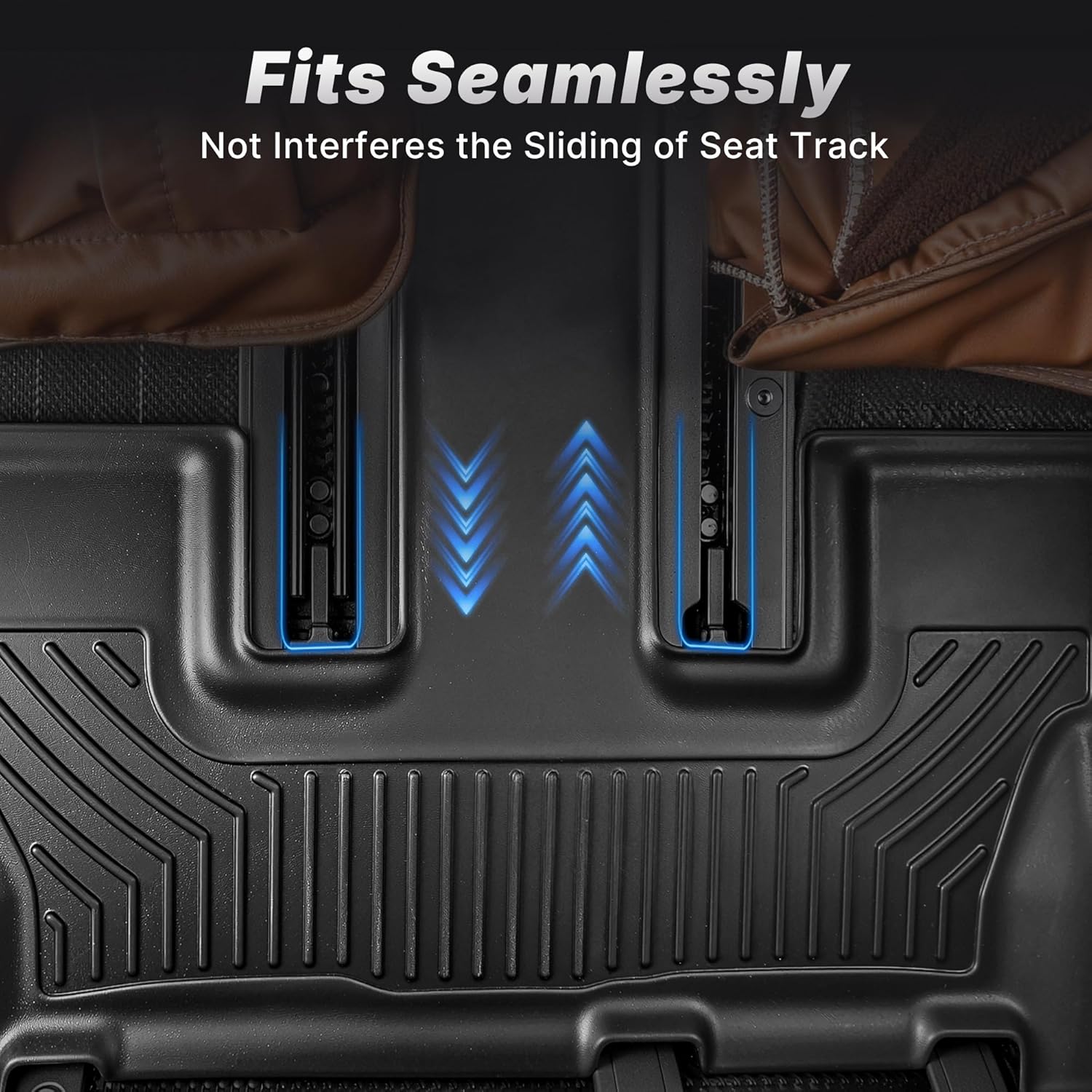 OEDRO Floor Mats & Cargo Liner with Backrest Mat for Jeep Compass 2026-2017, All Weather TPE Custom Fit Car Mats Floor Liners Seatback Accessories