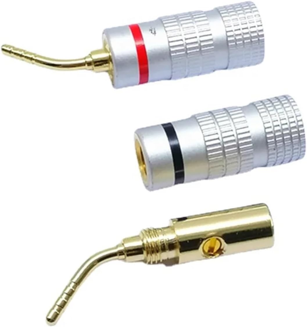 4mm Banana Plugs Speaker/Amplifier Cable Connectors Banana Plugs Audio Jack Speaker Plugs Audio Connector(50 Pieces)