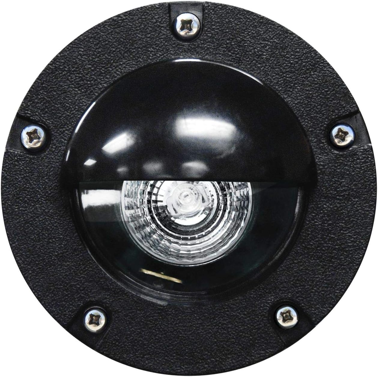 Dabmar LV344-B Well Light with Eyelid, 35W 12V Mr16, Black Finish