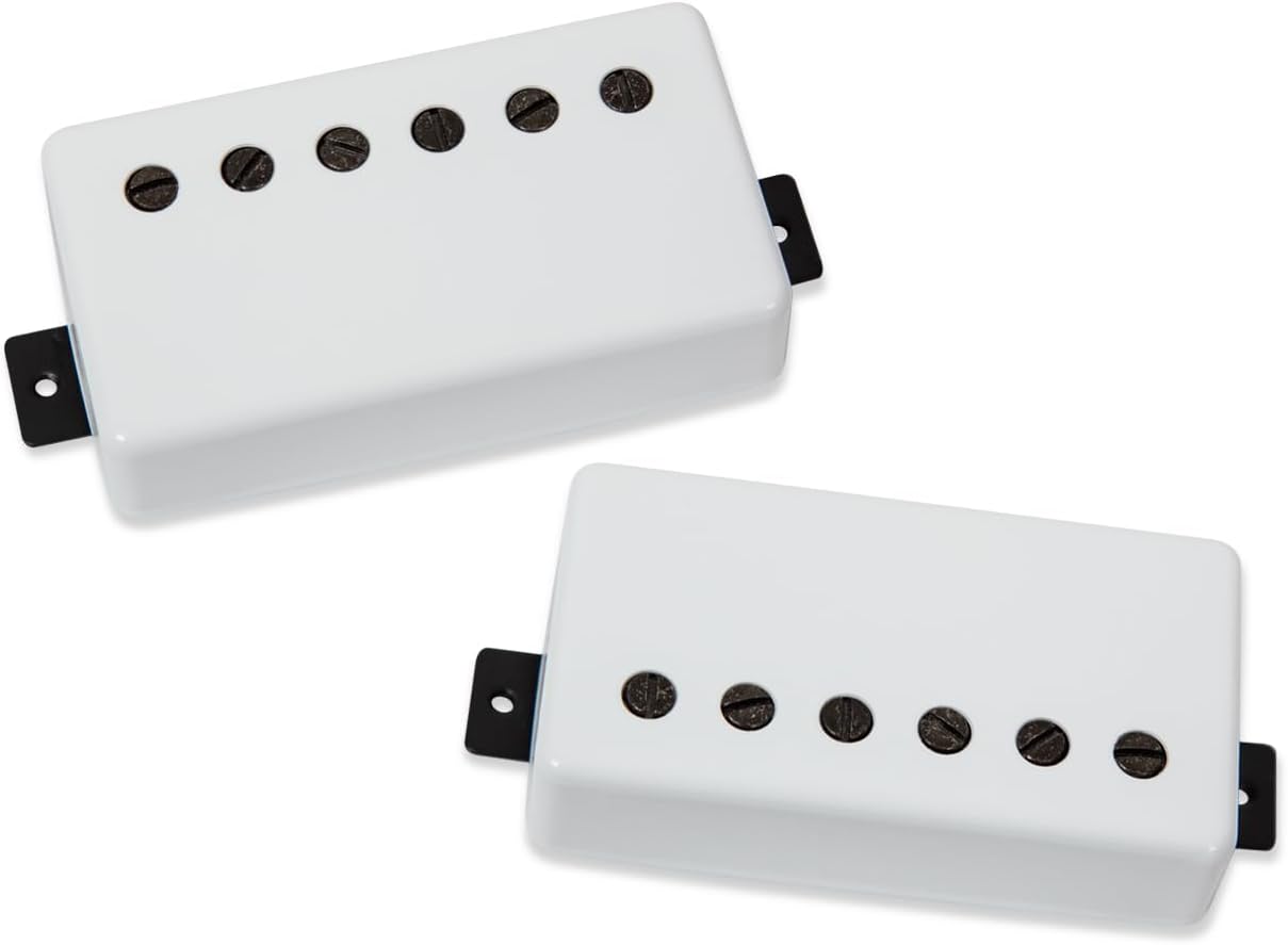 Seymour Duncan Nazgul and Sentient Set - High Output 6-String Neck and Bridge Electric Guitar Pickups for Hard Rock and Modern Metal - Frost White