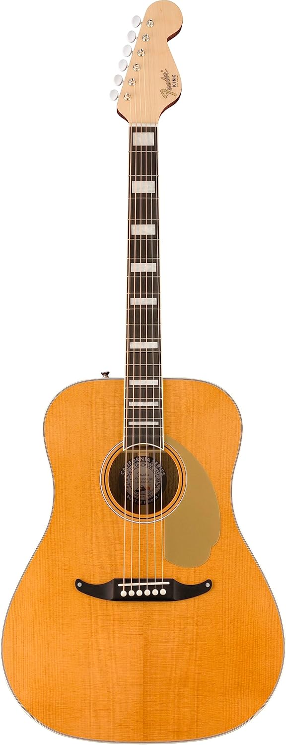 Fender King Vintage Acoustic Guitar, Aged Natural