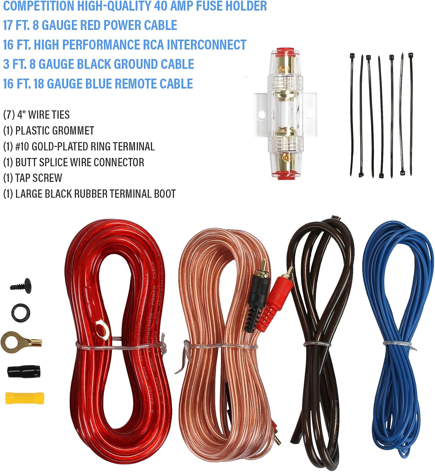 Planet Audio P10AWK Amplified Car Subwoofer - 1000 Watts, Low Profile, 10 Inch Subwoofer, 8 Gauge Amplifier Installation Kit Included. Great for Vehicles That Need Bass But Have Limited Space