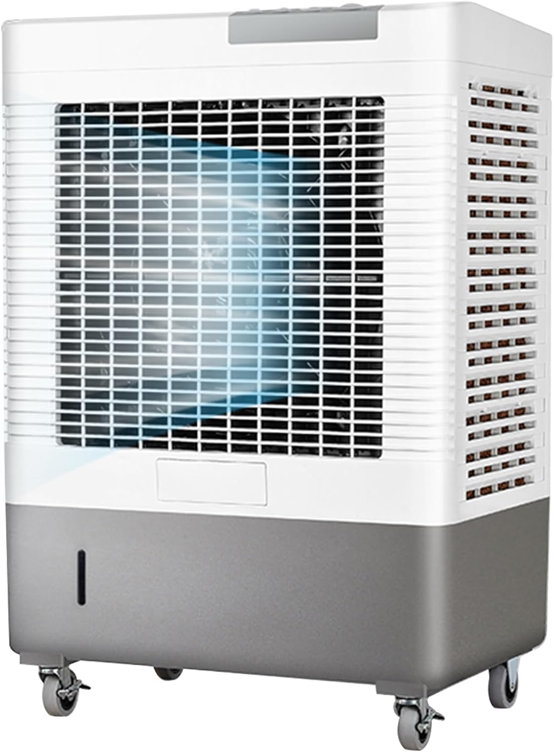 Industrial Air Conditioner Portable Evaporative Air Cooler Swamp Cooler with 10.6 Gallon Tank, 3 Speed Settings, Ideal for Cooling Homes, Garages, and Patios