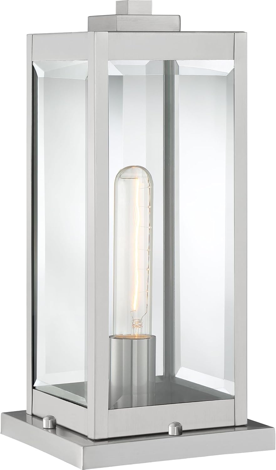 Quoizel WVR9106SS Westover Outdoor Post Lantern, 1-Light 150 Watt, Stainless Steel