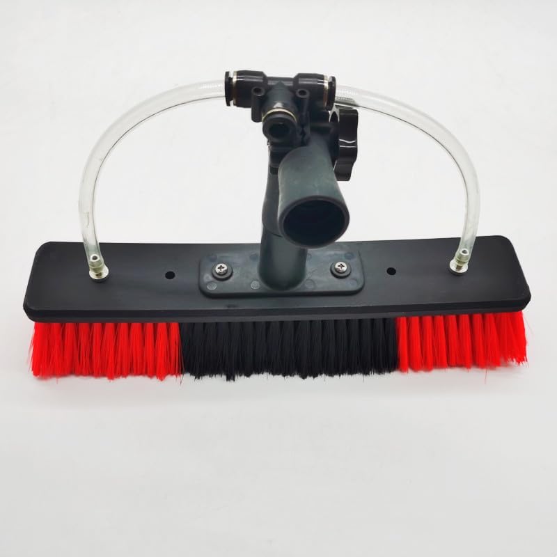 Telescopic Window Cleaning Brush,Water Fed Pole Brush,Cleaning Solar Panels,Window Cleaning Brush for Cleaning Conservatory Roof,Yellow,7.2m