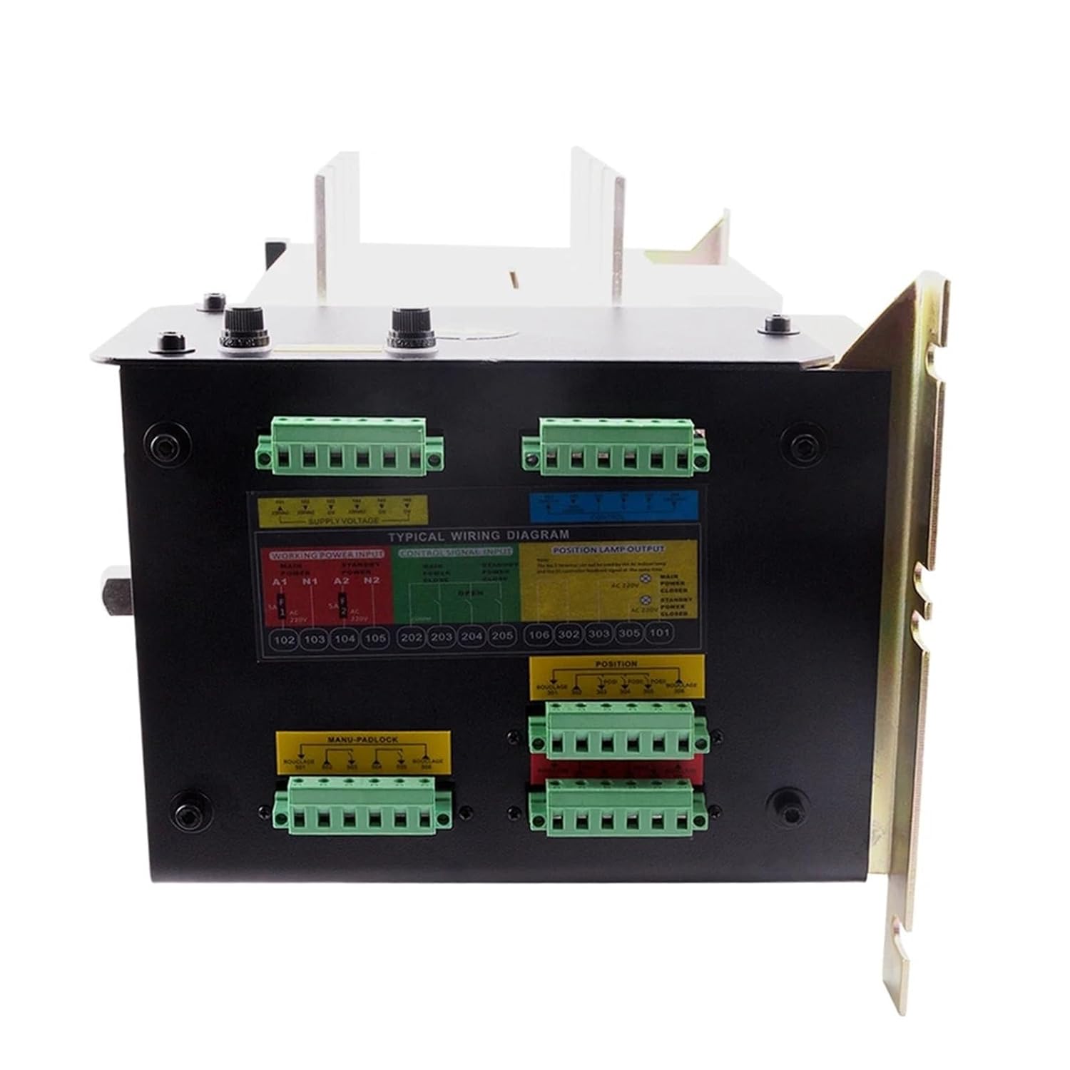ATS 1600A 4P Generator Automatic Transfer Switch Auto Manual Dual Power Transfer Switch Panel for Genset Parts