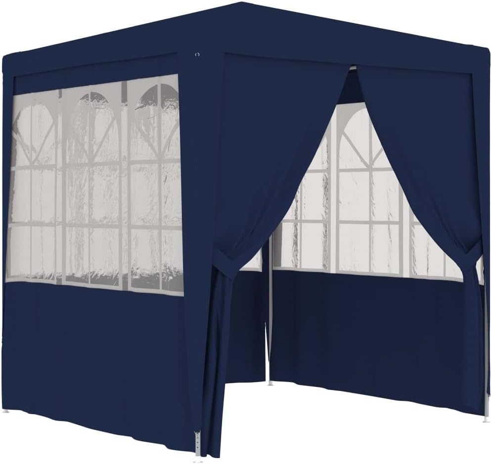 Professional Party Tent with Side Walls 6.6'x6.6' Blue 0.3 oz/ft,Spacious Party Tent with Sidewalls and Windows for Outdoor Gatherings Outdoor Structures, Outdoor Canopies, Gazebos