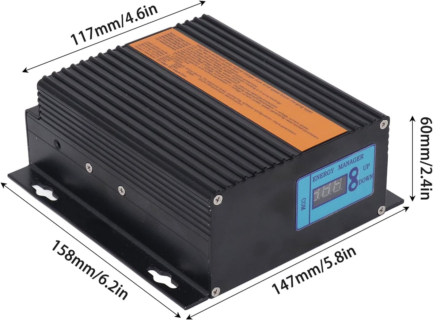 Wind Solar Hybrid Controller 200W 24V PV Power Regulator, Waterproof, Multi Protections - Solar Charge Controller, Controllers for Panels, Durable Aluminum Alloy (1000W Wind Power)