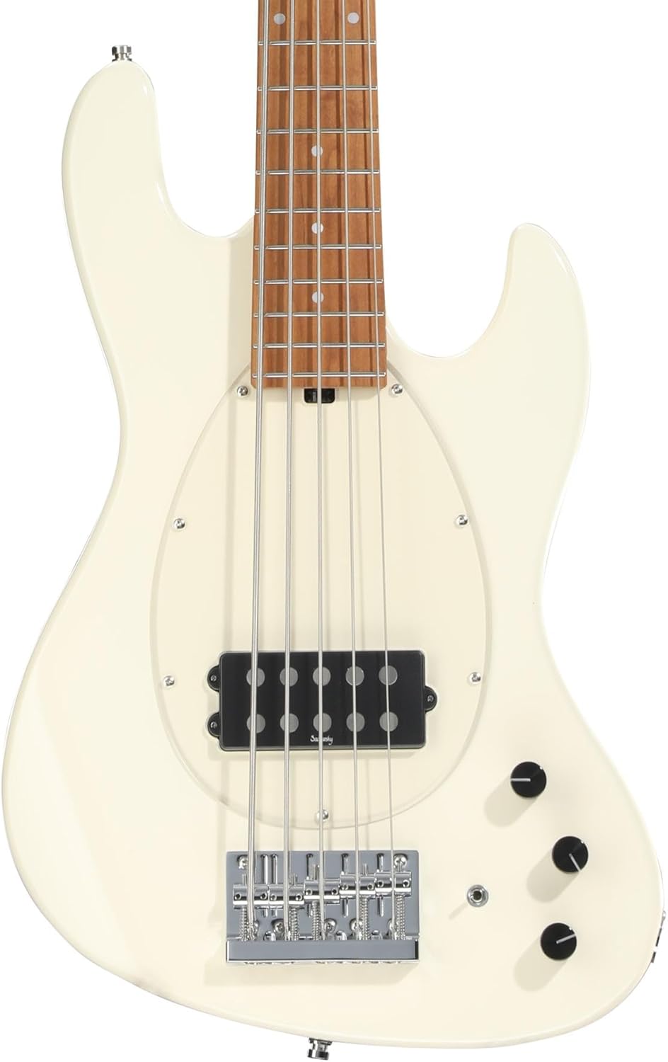 Sadowsky MetroExpress Vintage M 5-string Bass Guitar - Olympic White, Roasted Maple Fingerboard