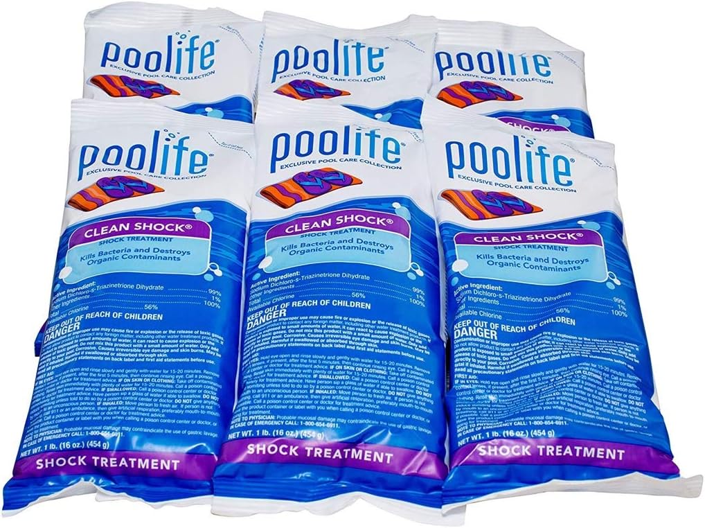 POOLIFE Clean Shock 1 Lbs Bags (6)