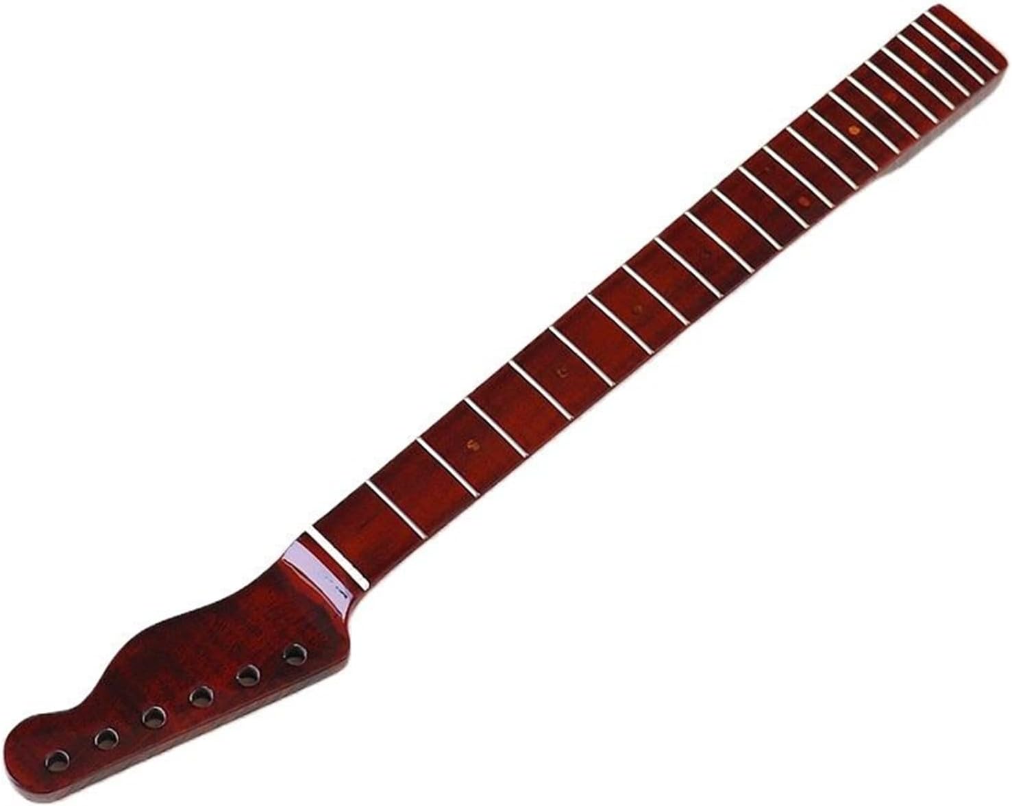 ZUZU Maple Electric Guitar Neck One Piece Wood Grossy Guitar Arm 21 Frets Unfinished Guitar Neck