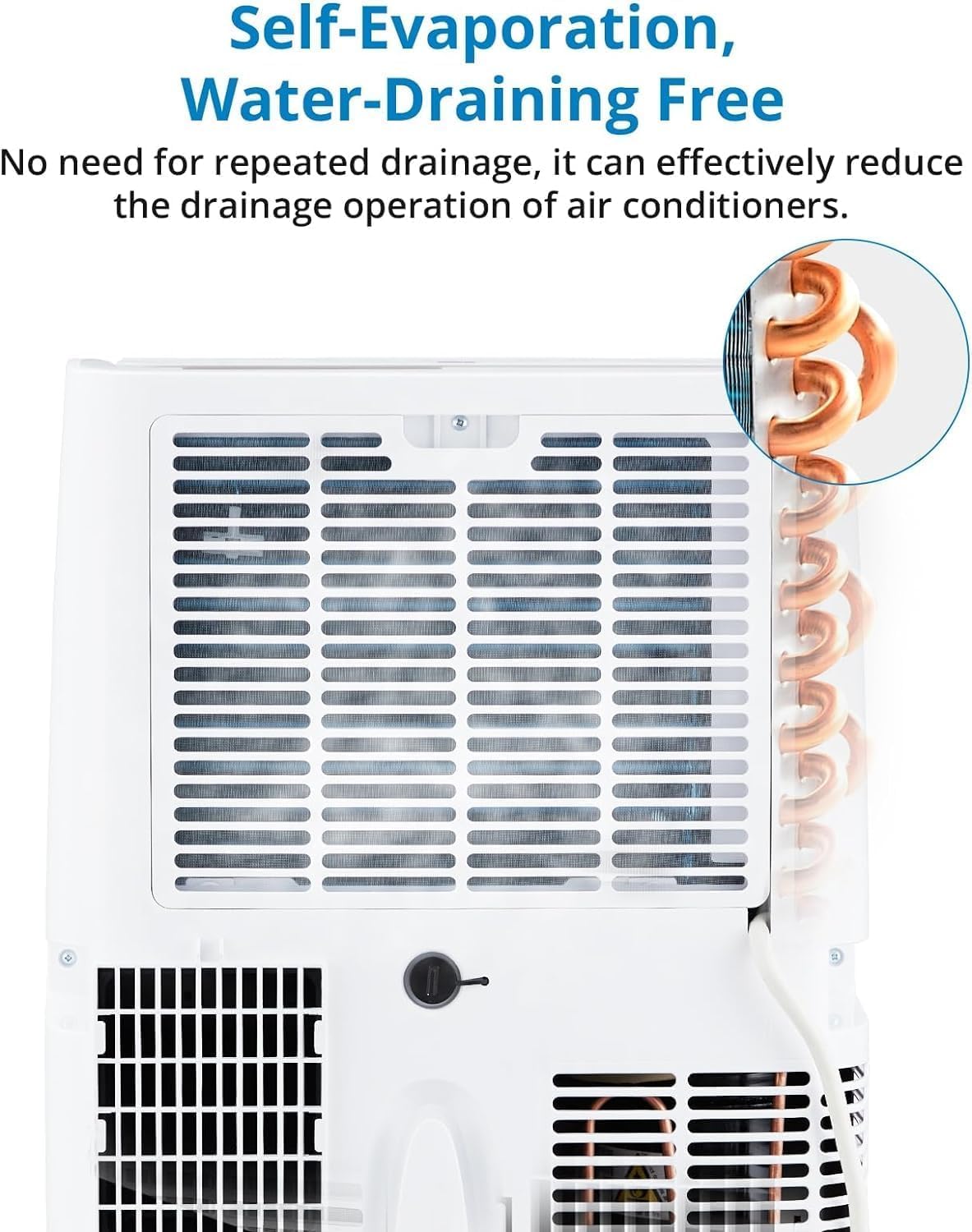 12000 BTU Portable Air Conditioner for Room Up to 450 Sq.Ft, 3-In-1 Cooling with Dehumidifier & Fan, Remote Control, 24H Timer, Smart/Sleep Mode,LED Display