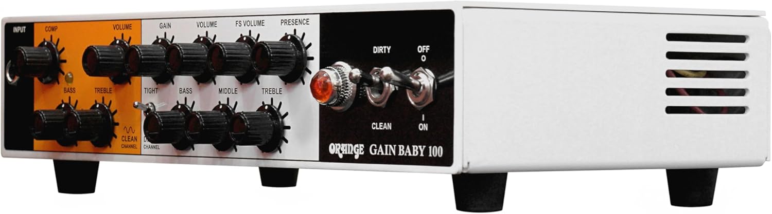 Orange Gain Baby Twin Channel Solid State Guitar Head, 100 Watts