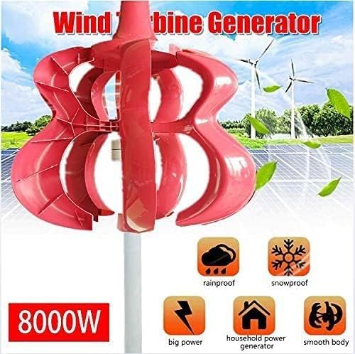 LiuSj JUnSt Gourd Type Vertical Axis Wind Turbine Generator, 8000W 12V 24V 48V with Controller for Home Windmill Lantern Home Wind Generator