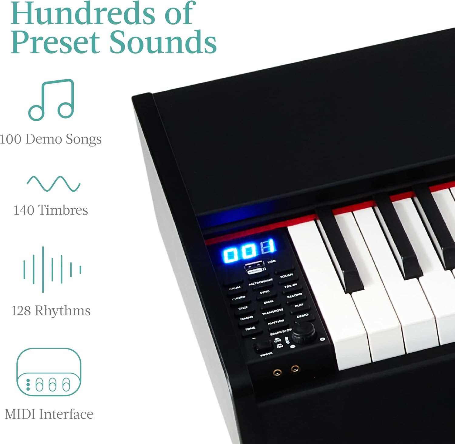 Best Choice Products 88-Key Weighted Full Size Digital Piano, Electronic Keyboard Set for All Experience Levels w/U-Stand, 3 Sustain Pedal Unit, Stool, Keyboard Cover, 2 Headphone Jacks