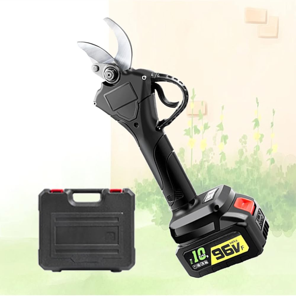 Cordless Electric Pruning Shears 21V Electric Pruners Multifunctional Scissors Cutting Diamete 40mm Charger Lithium Battery Toolbox