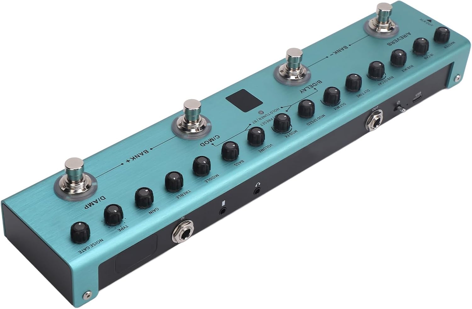 Multi Effects Guitar Pedal, 36 Editable Presets Reverb Delay MOD AMP, Digital Guitar Effects Pedal for Electric Guitar, Studio Recording, Live Performances, Music Production, and Practice