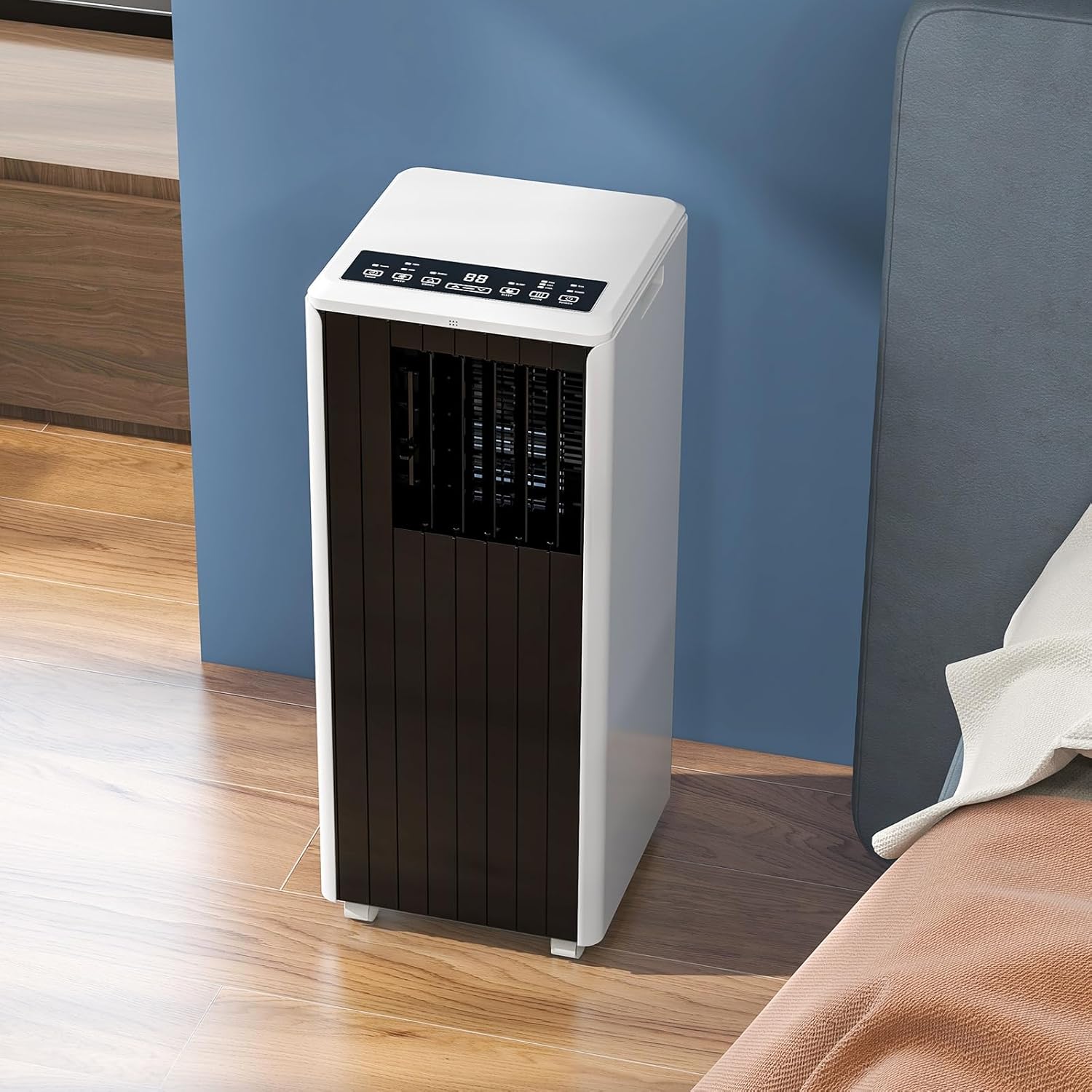8000 BTUs Portable Air Conditioner, 3-in-1 Quiet Portable Cooling AC Up to 350 Sq.Ft. with Dehumidifier,Fan, Sleep Modes, AC Unit with Remote Control & 24H Timer, Efficient Cooling