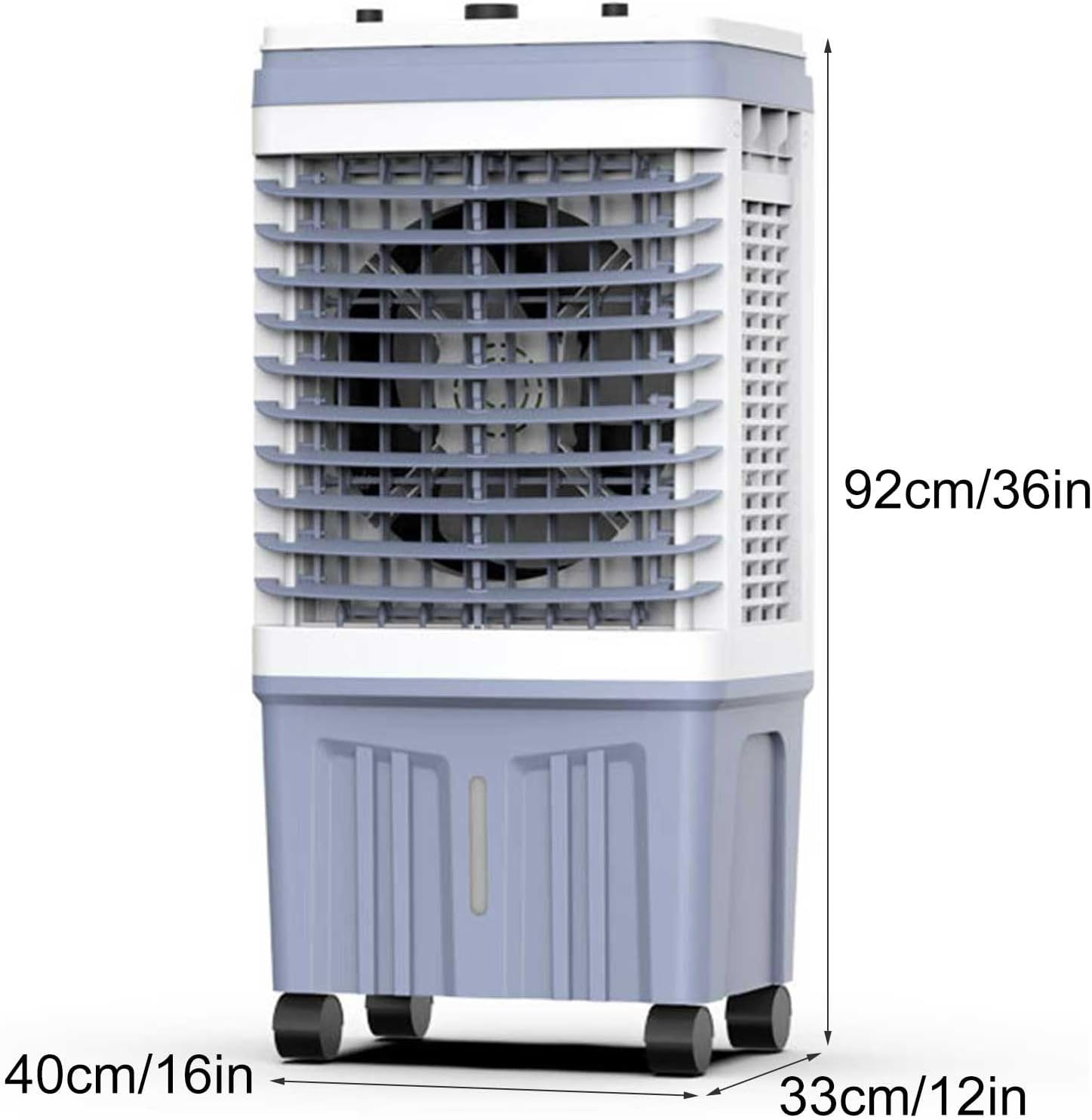 Evaporative Air Cooler, Fast Cooling Fan with 5.5gal Water Tank, 3 Speeds Portable Air Conditioners for Commercial, Office, Home