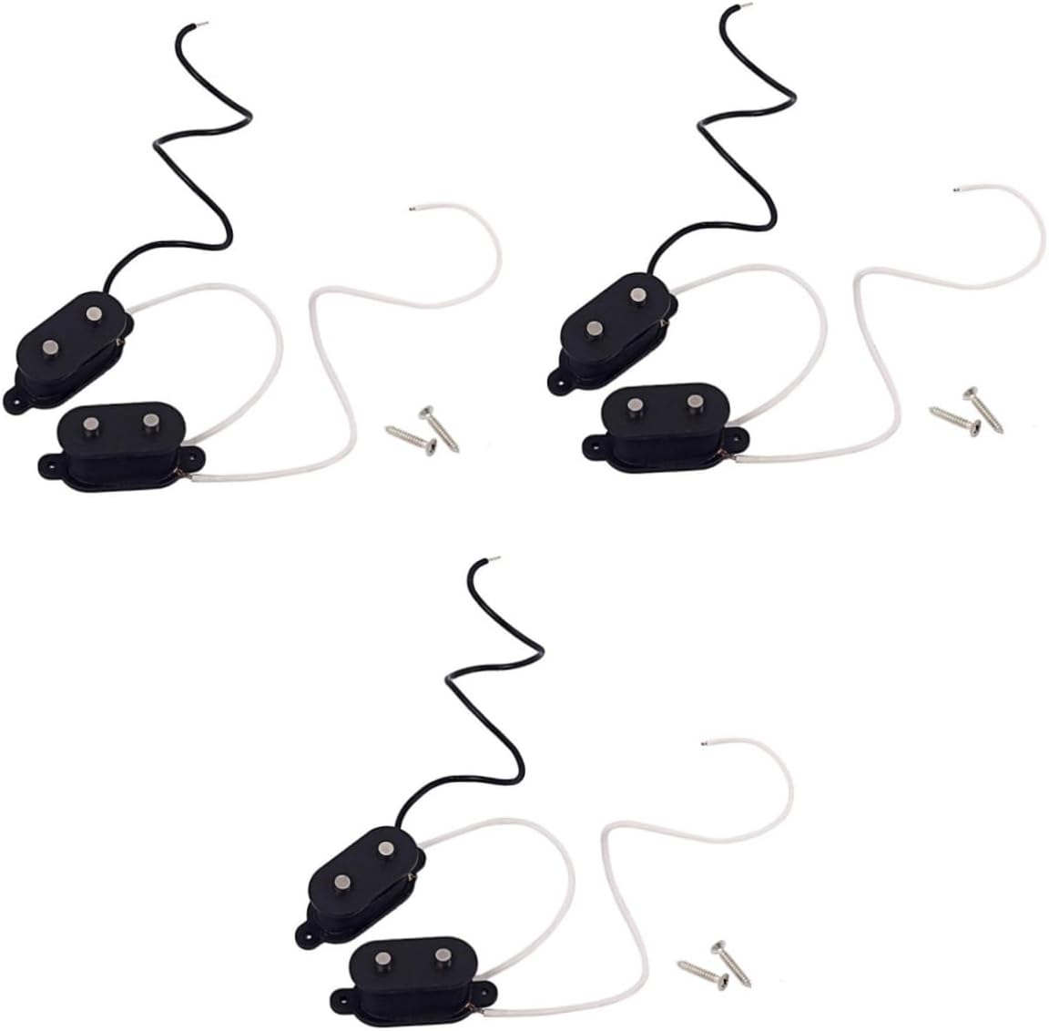 ibasenice 3sets Squire Bass Guitar Pickups Electric Bass Pickup Guitar High Output Replacement