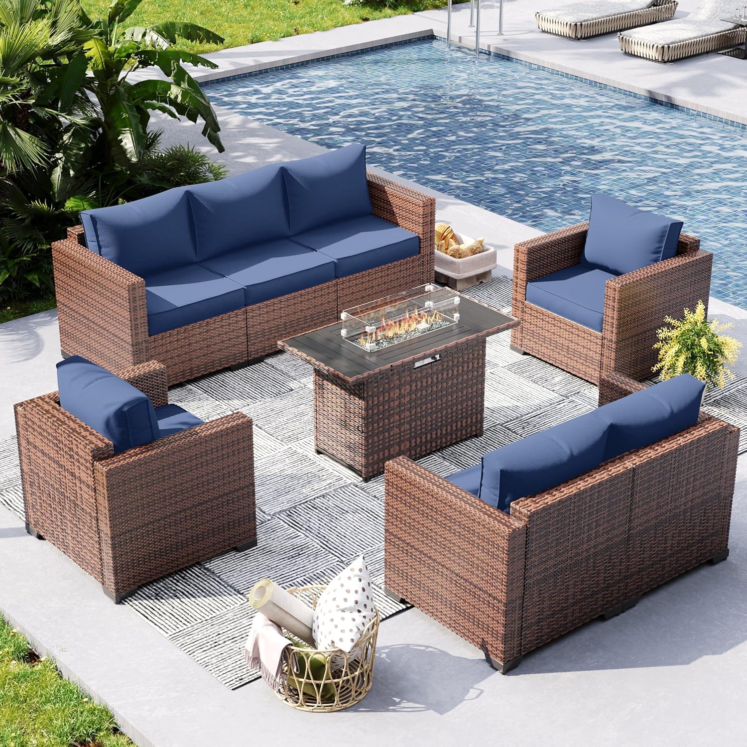 UDPATIO Patio Furniture Set with 44