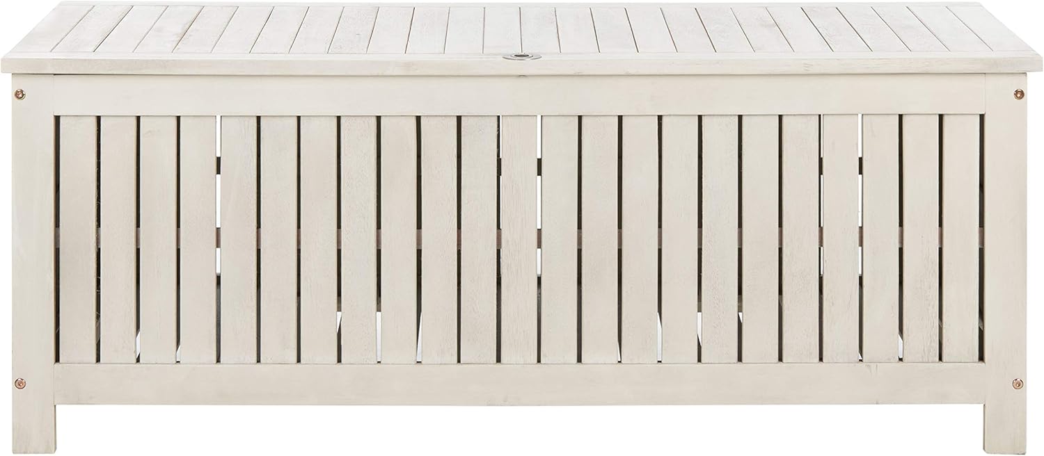 Safavieh Outdoor Abri White Cushion Storage Box