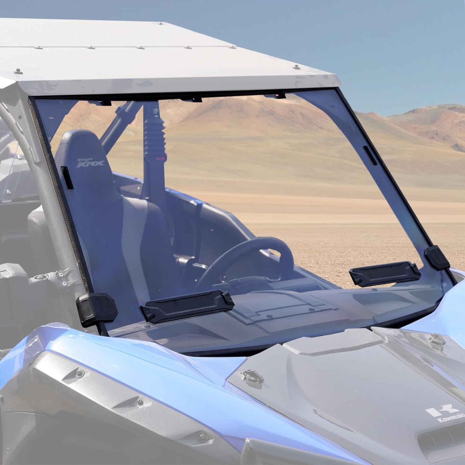 A & UTV PRO Front Full Windshield for 2020-2025 Kawasaki Teryx KRX 1000/ KRX 4 1000, Clear Vented Full Windshield, Hard Coated Window for 2024 2025 Kawasaki Teryx/ KRX 1000 Accessories