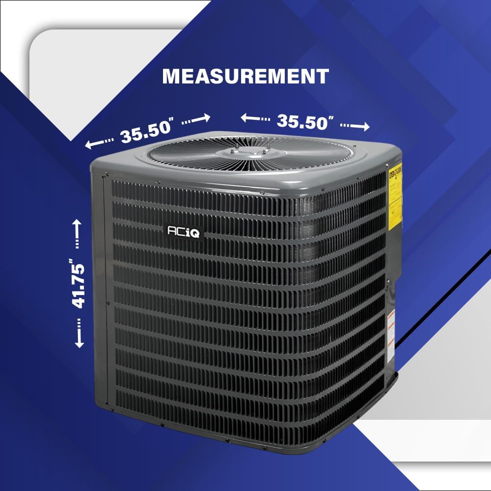 1HVAC 5 Ton 14.3 SEER2 Heat Pump Condenser - R32 Single Stage | 60000 BTU AC/Heating System