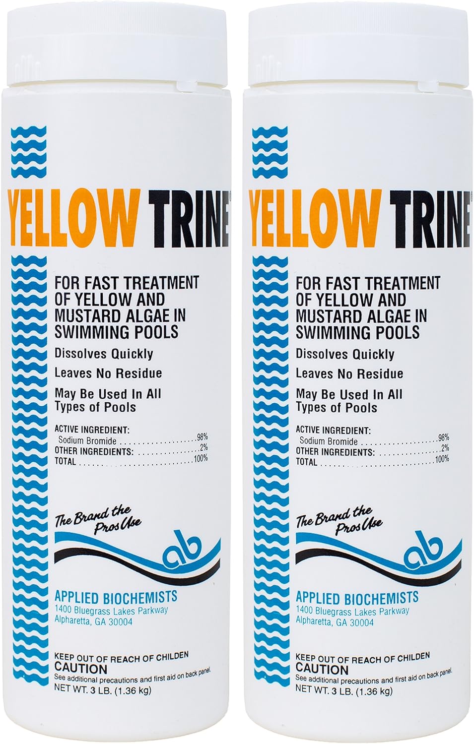 APPLIED BIOCHEMISTS Yellowtrine 3lbs 2 Pack Granular Algaecide for Swimming Pools
