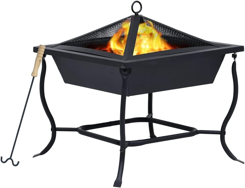 Fire Pit Black 17.7