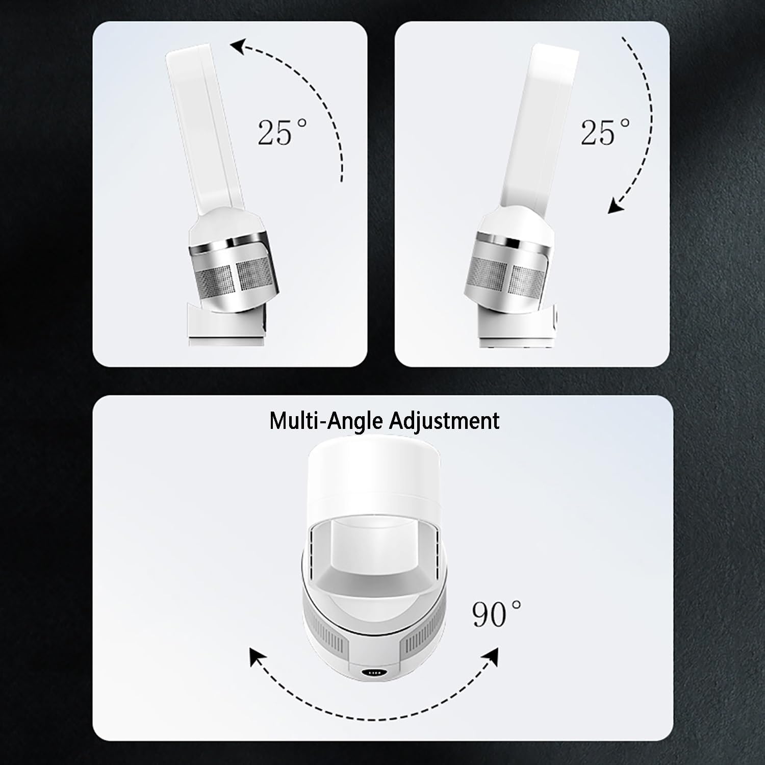 Bladeless Cooling Fan, Tower Fan ,Oscillating Pedestal Fan with Remote Control, 10 Speeds, 9H Timer,Air circulation, cold and warm, can be used all year round, for Indoor Home Bedroom Office Room(Gold