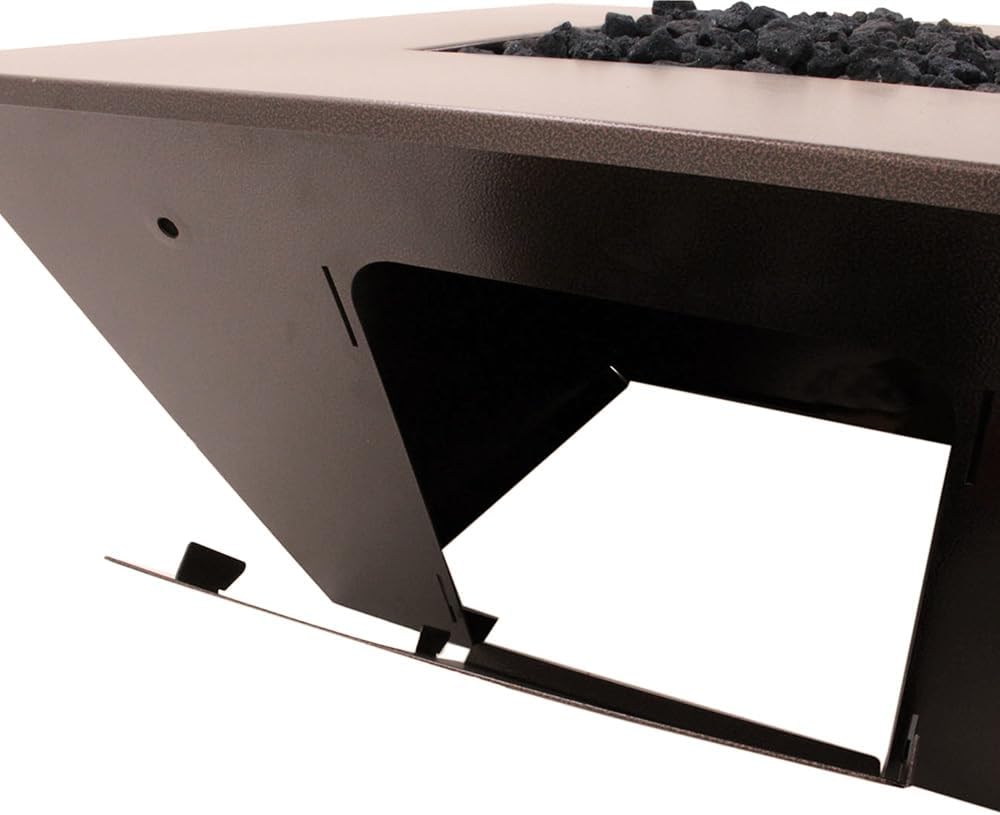 Washington Match Lit Gas Fire Pit Table, Copper Vein (WASHINGTON-MLK-49-CV)