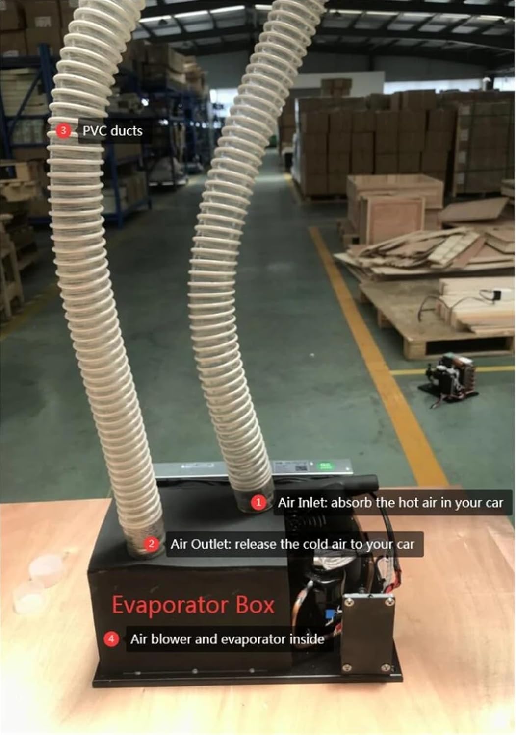 Air Conditionera, Air Conditioning Systems Micro DC Aircon, DC 24V 550W with R134A Refrigerant，Micro Powerful Air Conditioner for Car，Air Conditioner Cooling System Cooling Systems