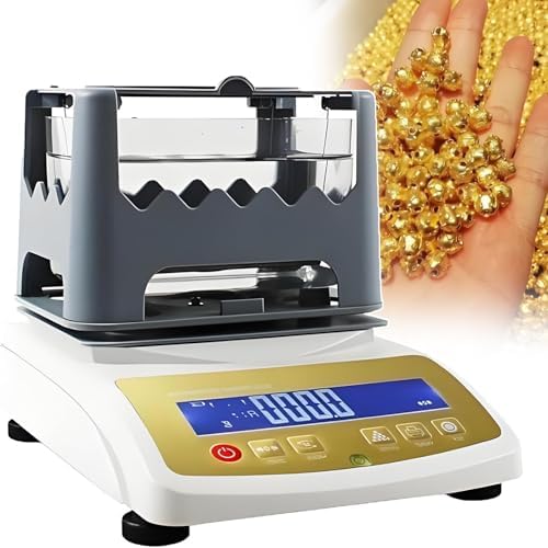 Electronic Solids Densimeter & Purity Tester - Digital Precious Metal Authenticity Detector for Laboratory & Jewelry Stores (MDJ-600K) - Accurate Density Measurement & Purity Analysis