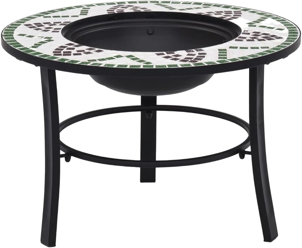 SKM Mosaic Fire Pit Green 26.8