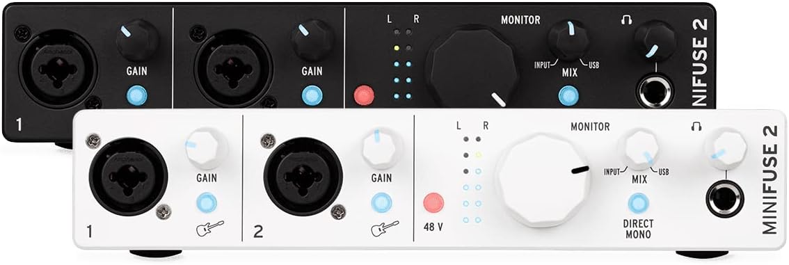 Arturia MiniLab 3 MIDI Controller & MiniFuse 2 Audio Interface Bundle - White