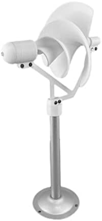10W Micro Spiral Wind Power Generator - DIY White Model, Permanent Magnet Breeze Starter with LED Light for Eco-Friendly Energy Solutions, Ideal for Renewable Energy Projects