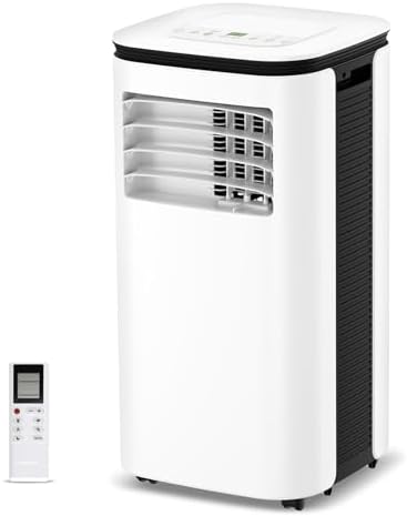Portable Air Conditioner 12000 BTU - 2025 Upgraded, Cools 550 Sq.Ft, 3-IN-1 Free Standing Cooling AC Unit with Fan & Dehumidifier, Sleep Mode, 24H Timer, Auto Swing, Window Kit Included