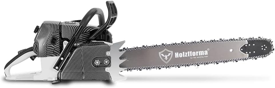 Holzfforma 92CC G660 PRO Gasoline Chain Saw Power Head Normal Handle Bar Stronger Sprocket Cover with 28 Inch 3/8