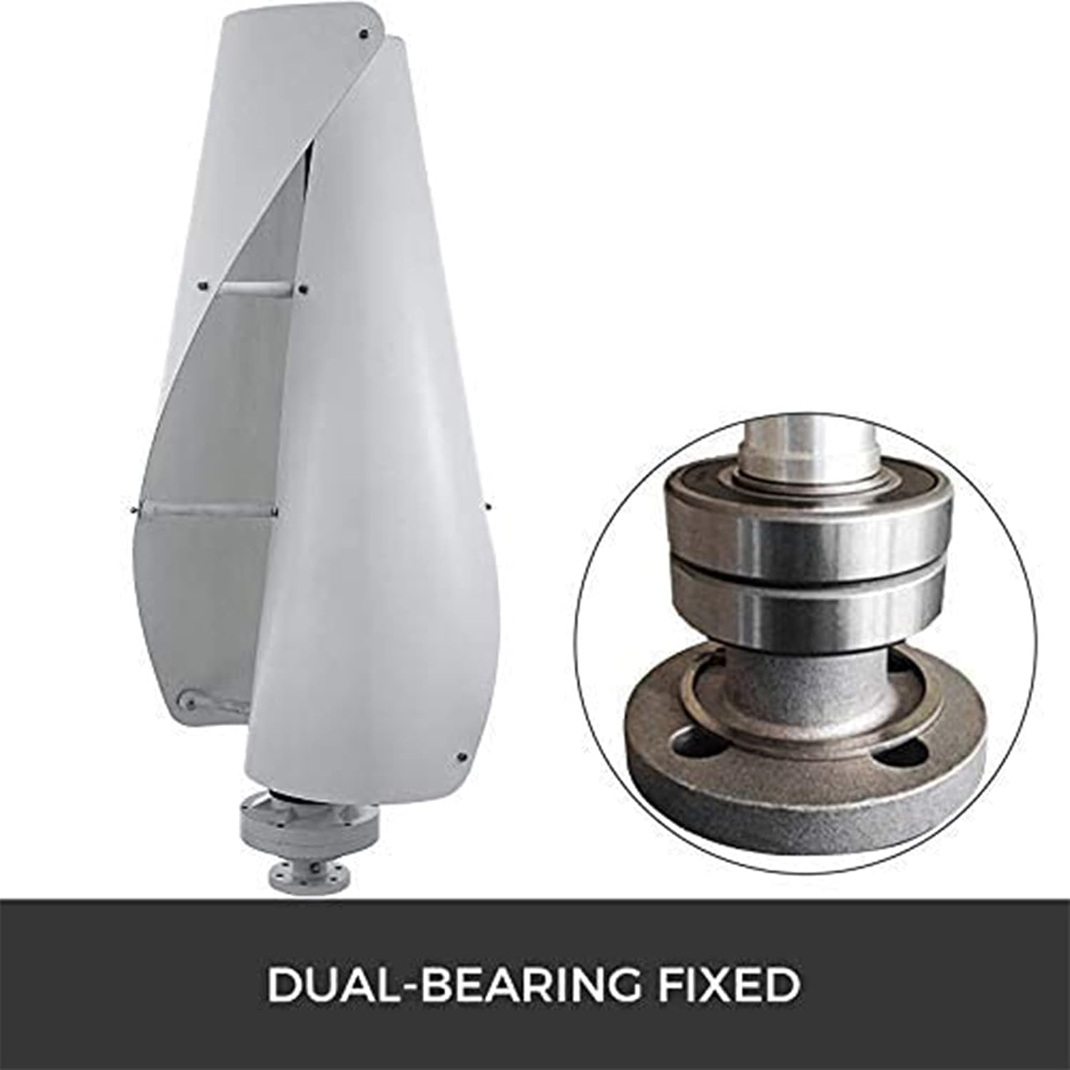 400W Turbine Vertical Wind Generator Magnetic Levitation with 2 Blades,Maglev Vertical Wind Generator with Controller 12V 24V 48V 220V for Home Or Camping