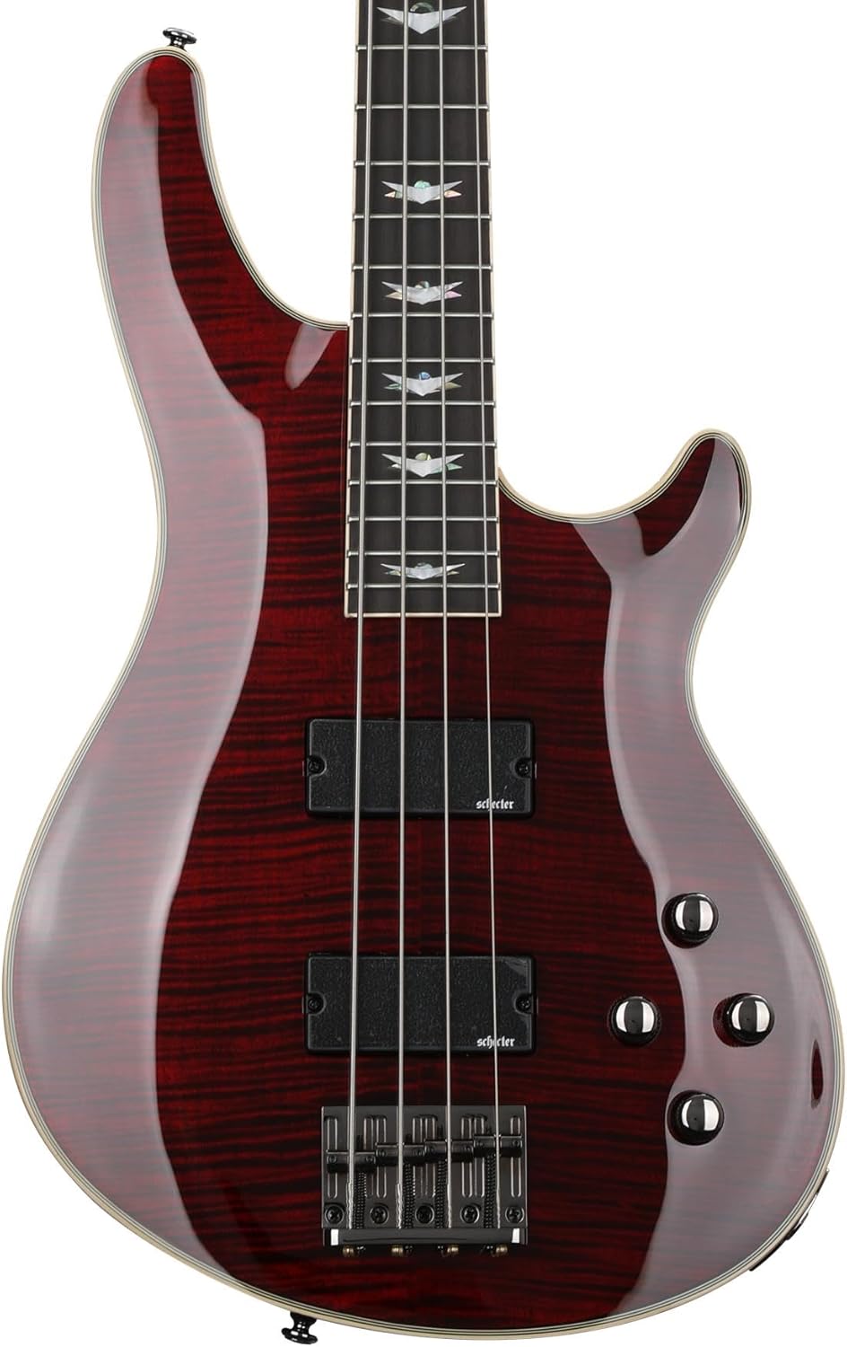 Schecter Omen Extreme-4 Bass Guitar - Black Cherry