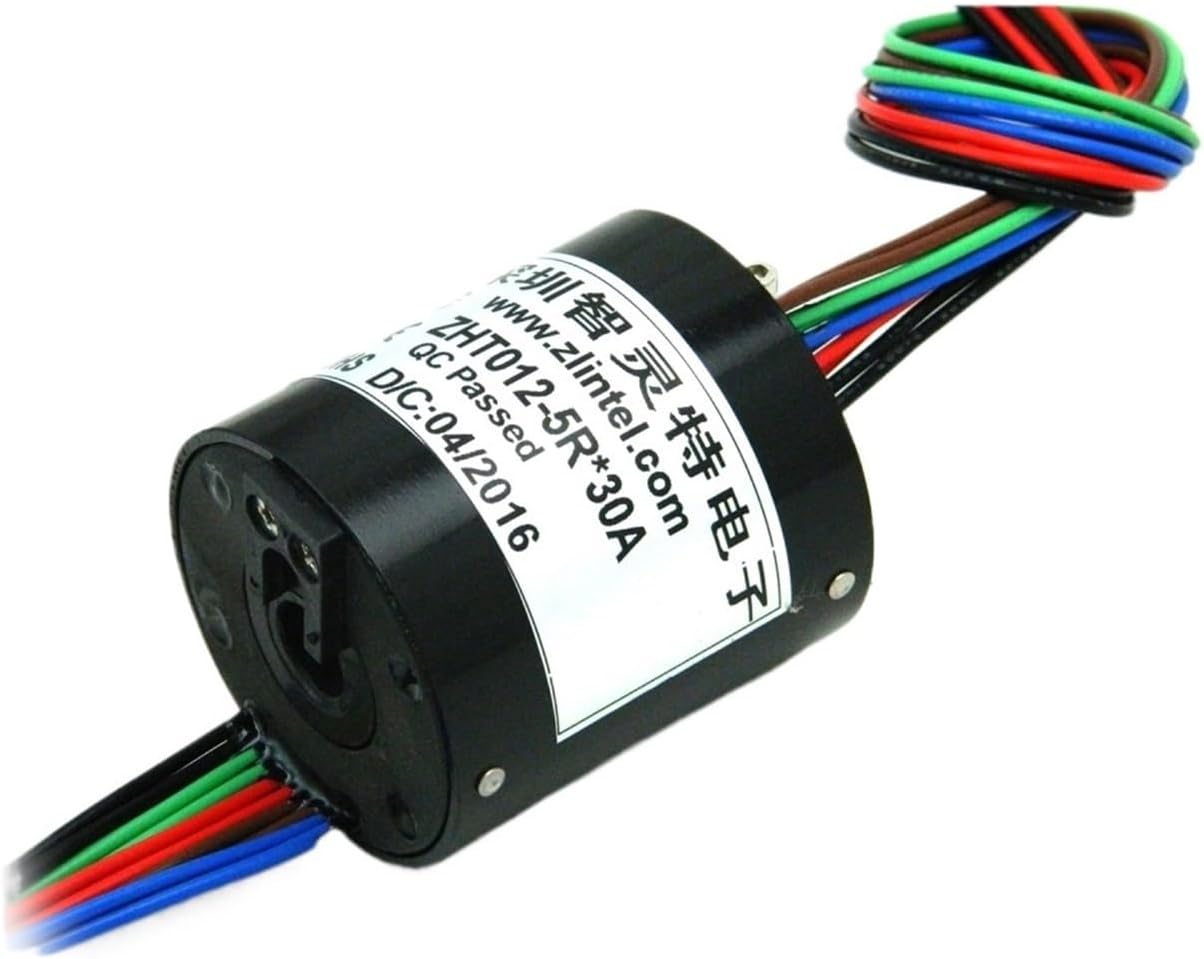 1PCS 360-degree Rotating Aperture 12mm Hollow Shaft Slip Ring for Wind turbines and Hoisting Equipment