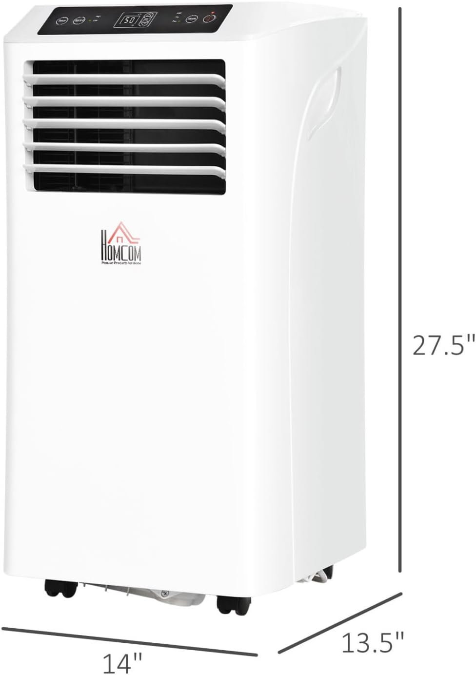 8000 BTU Mobile Portable Air Conditioner for Cooling, Dehumidifying, and Ventilating - Ideal for Bedrooms, Living Rooms & Offices