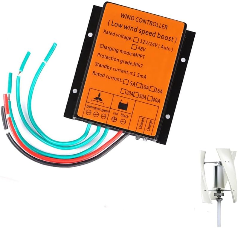 14000W Wind Turbine MPPT Charge Controller+ 12V 24V AUTO 48V Low Wind Speed Voltage Regulator for Wind Generator Three Phase