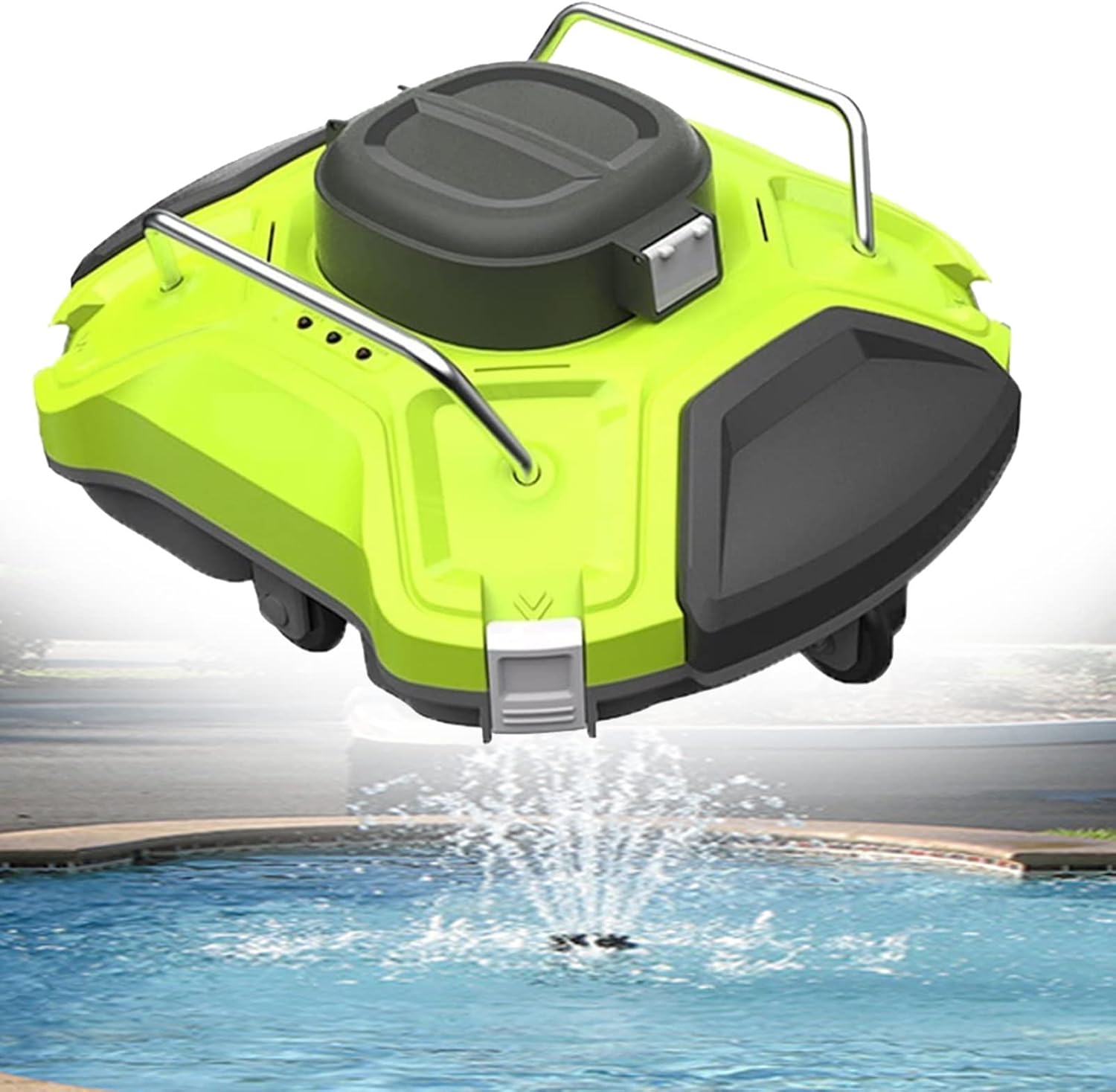 Cordless Robotic Pool Cleaner Vacuum, Cordless Pool Robotic Pool Cleaner, Lithium Ion Battery 5000mAh Max Cleaning Area 85m2 Auto Rechargeable Equipment