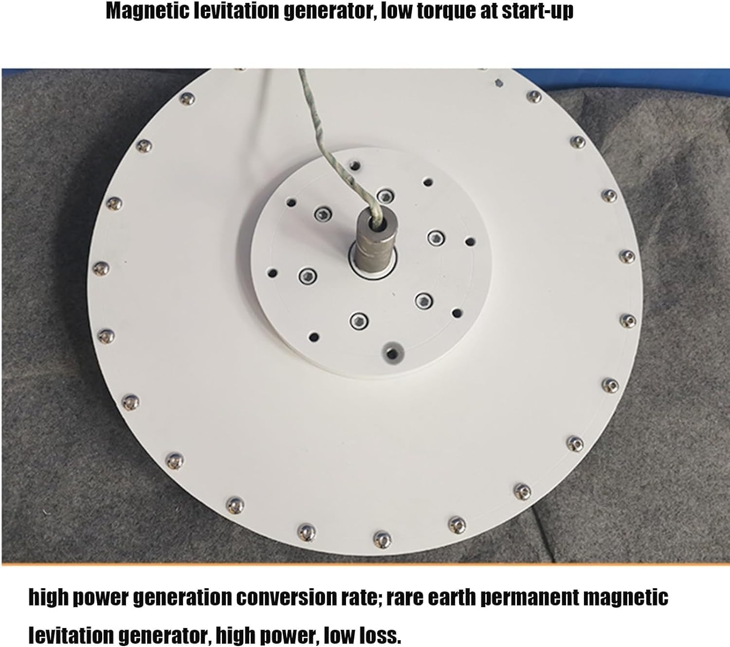 CHRISK 9000W Vertical Axis Wind Turbine Generator Rare Earth Magnetic Levitation Wind Turbine High Power Vertical Axis Breeze Start for Home