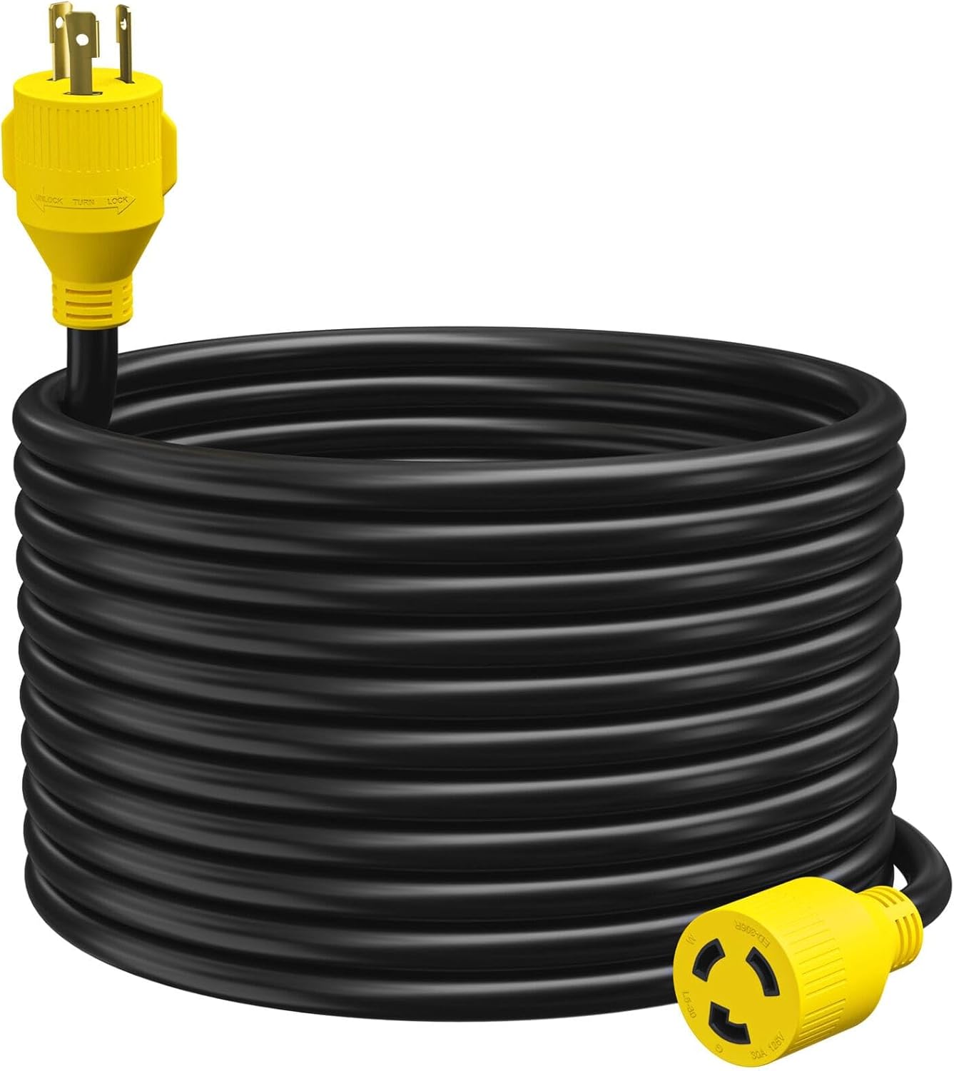 LCEXTG350 30 STW 125Volt 3 Prong Generator/Industrial Locking Extension Cord 5 LC-EXT-G350