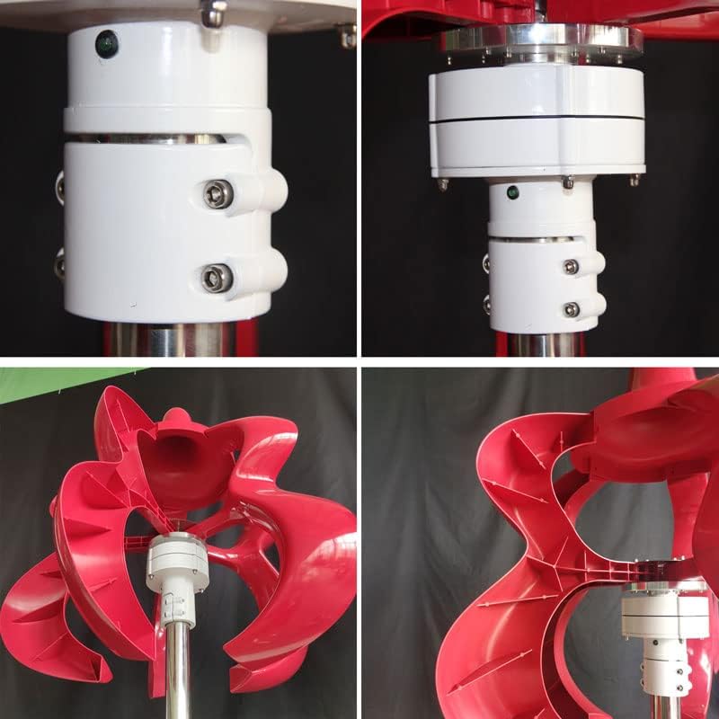 12000W 12V/24V 5 Blade Wind Vertical Axis Generator 3 Phase AC Permanent Magnet Wind Generator Kit with Controller