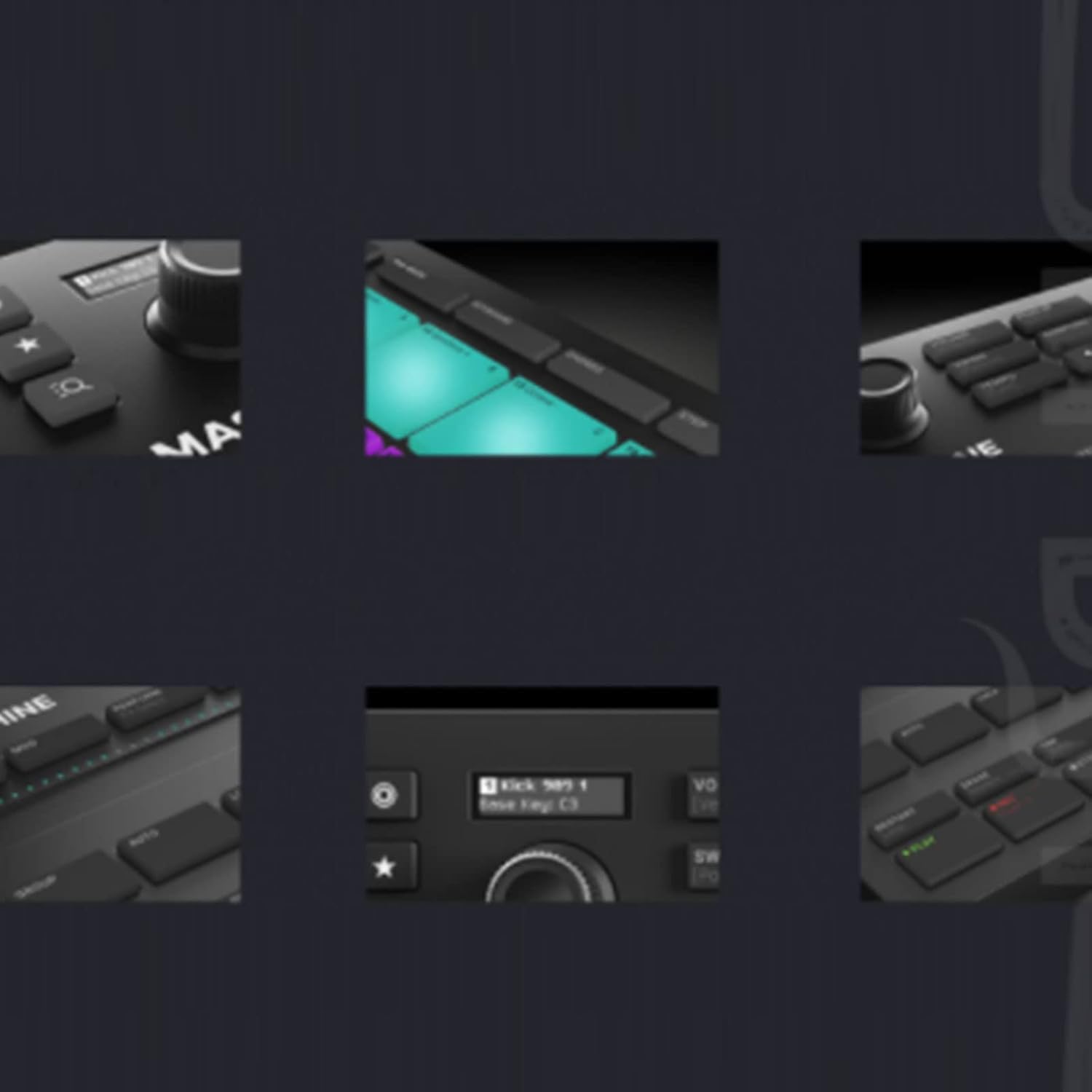 DJ Electronic Drum Machine Pad Controller Multi-Function Equipment with USB Connectivity, Customizable Sounds, 16 Pads, Black